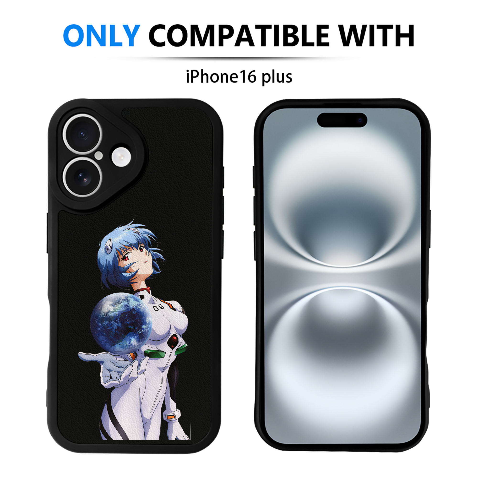 （画像用） EVA 新世紀エヴァンゲリオン 【iPhone 16シリーズ対応】シリコンスマホケース（レザー調） 材質：シリコン